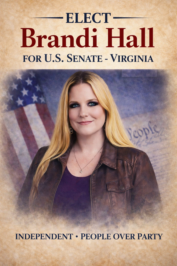 Brandi Hall for U.S. Senate – Virginia Campaign Poster