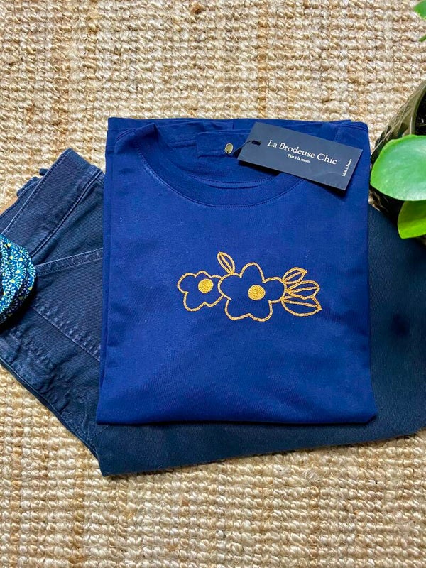 T-Shirt Bleu - Oversize - Collection Kaku