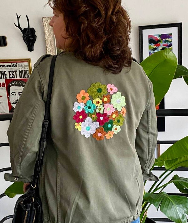 Veste de surplus militaire brodée Couronne - Philomène
