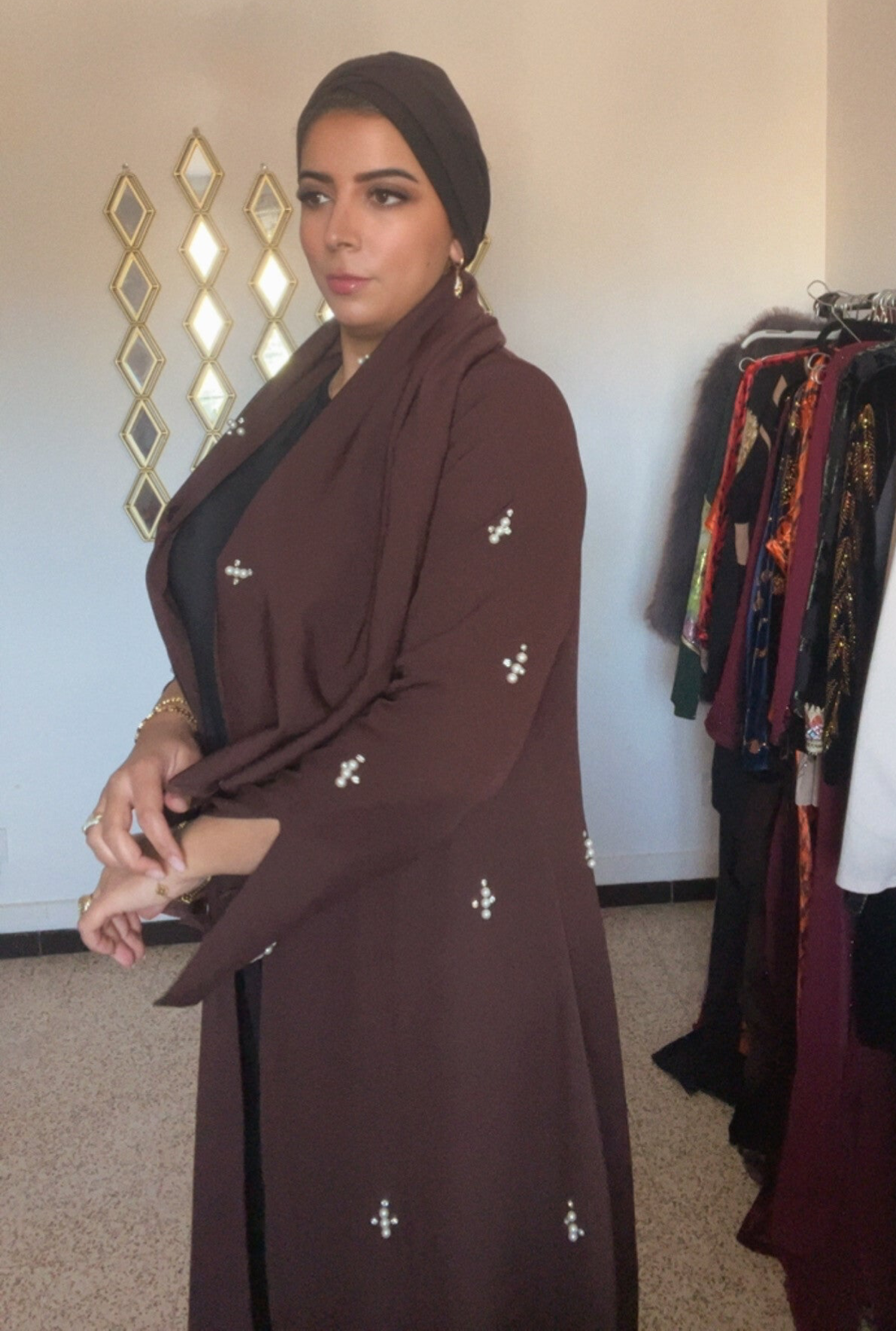 Abaya marron