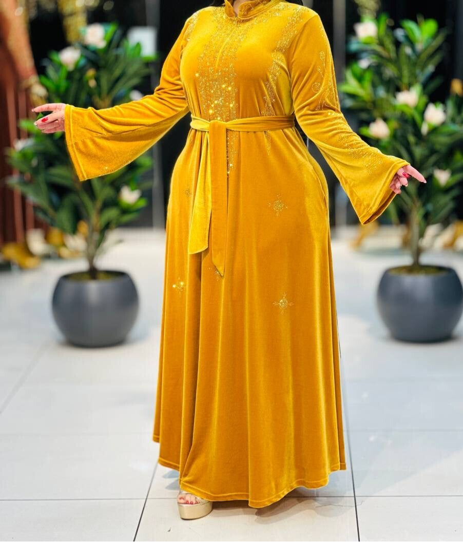 Robe إماراتية jaune