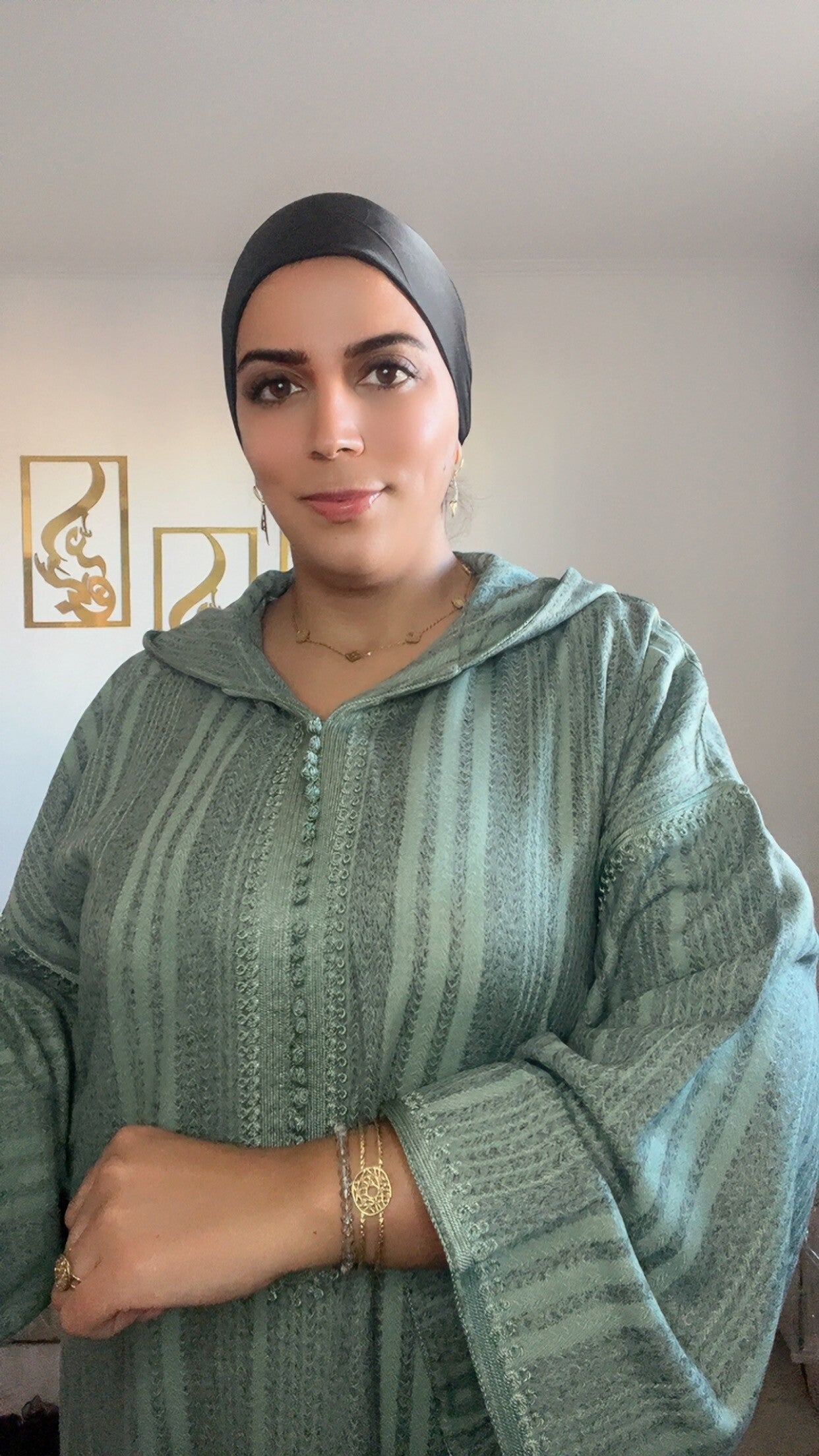 Djellaba Rabab verte