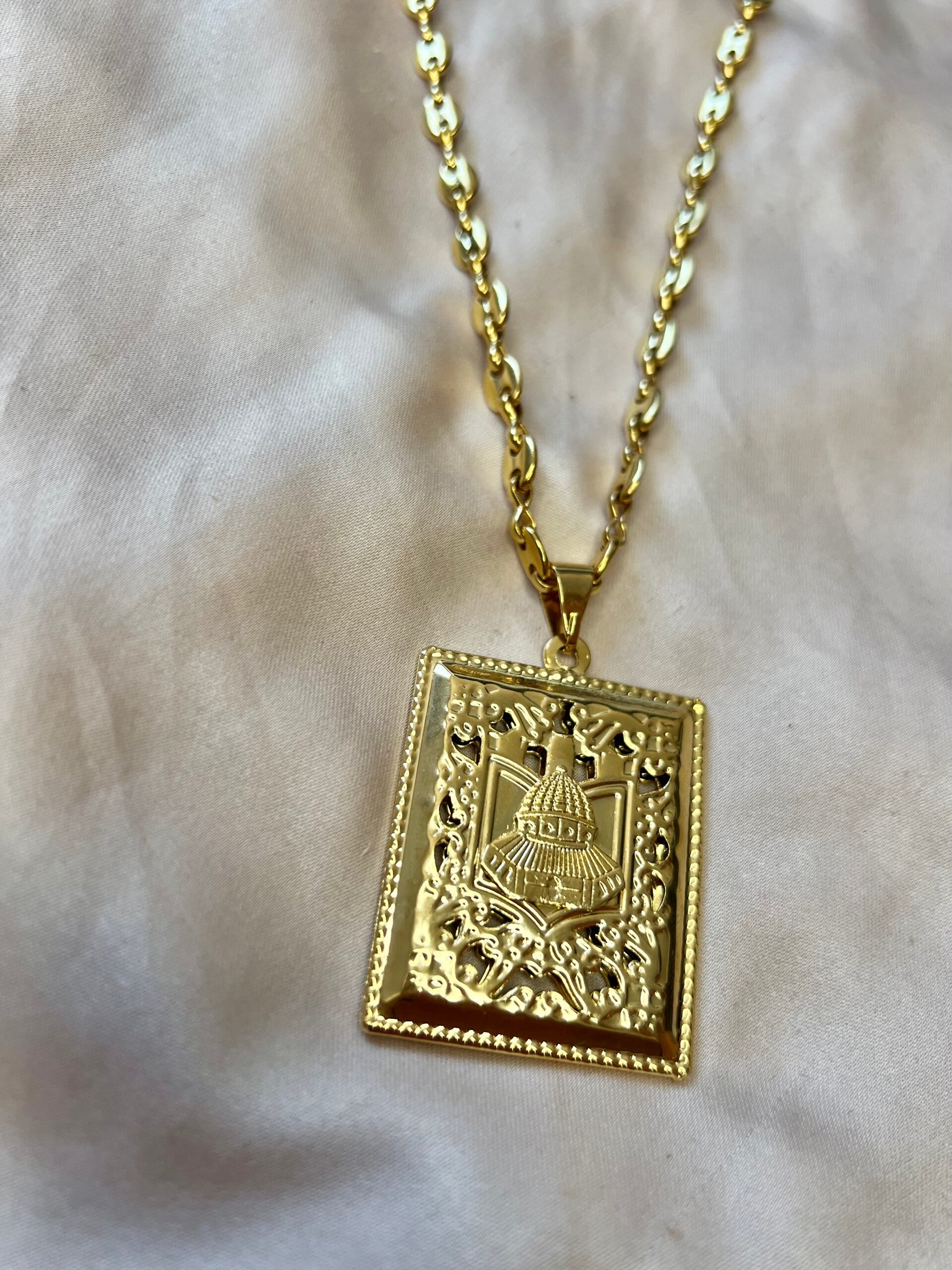 Collier grain de café avec pendentif