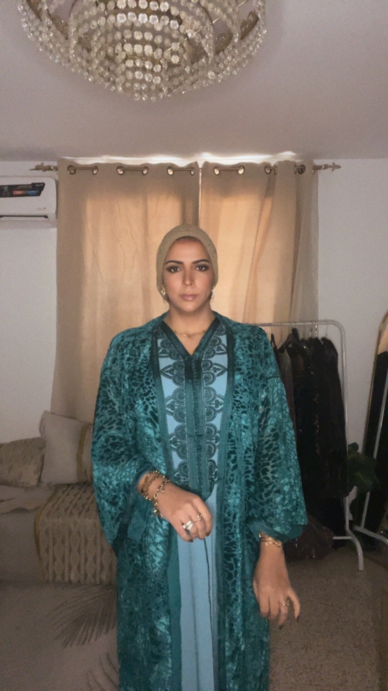 Djellaba Souad Vert Turquois