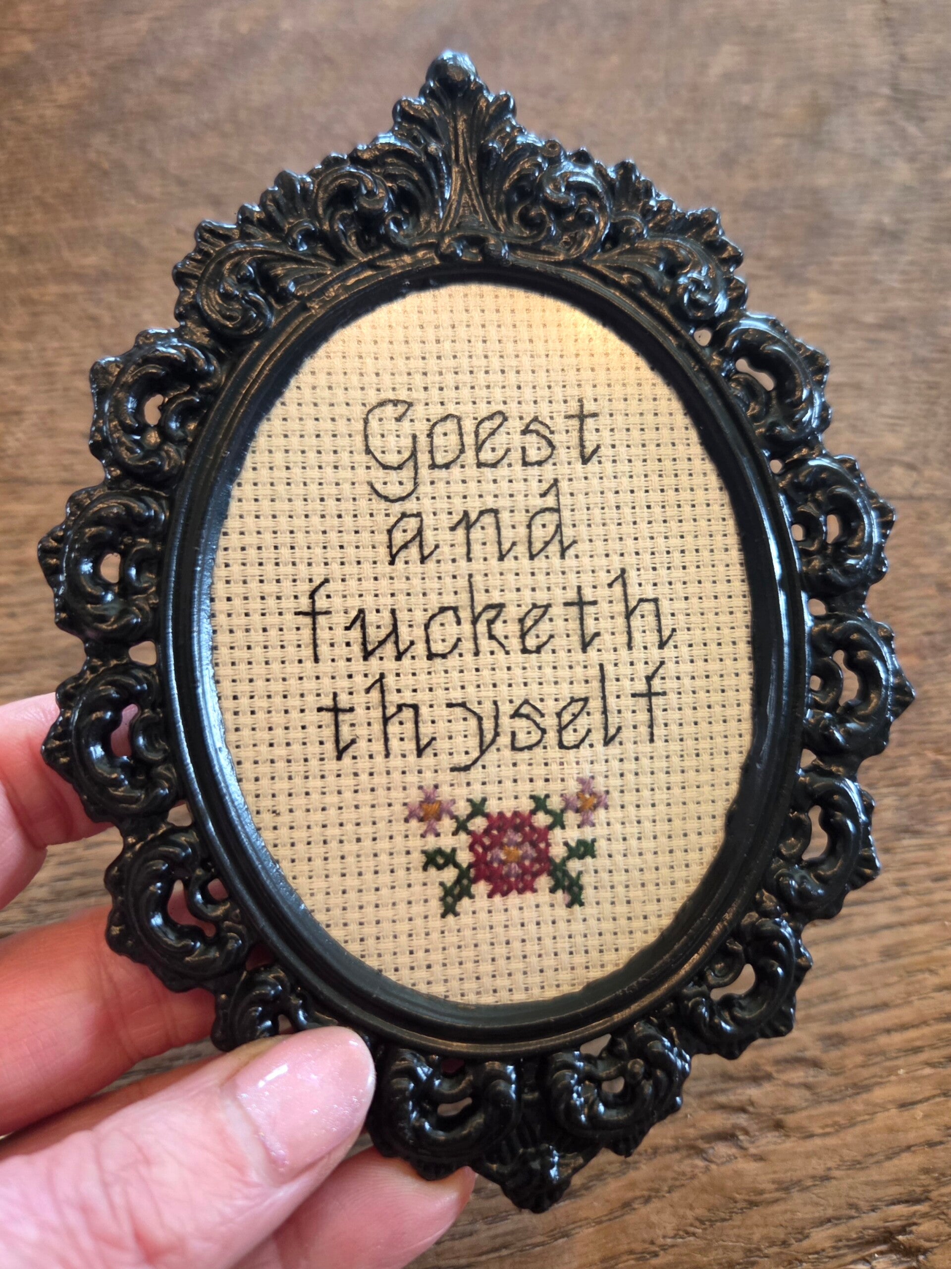 Goest and fucketh thyself