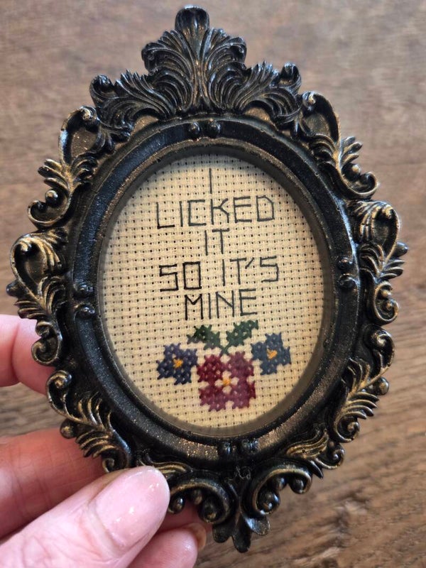 I licked it so it's mine