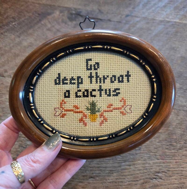 Deep throat a cactus