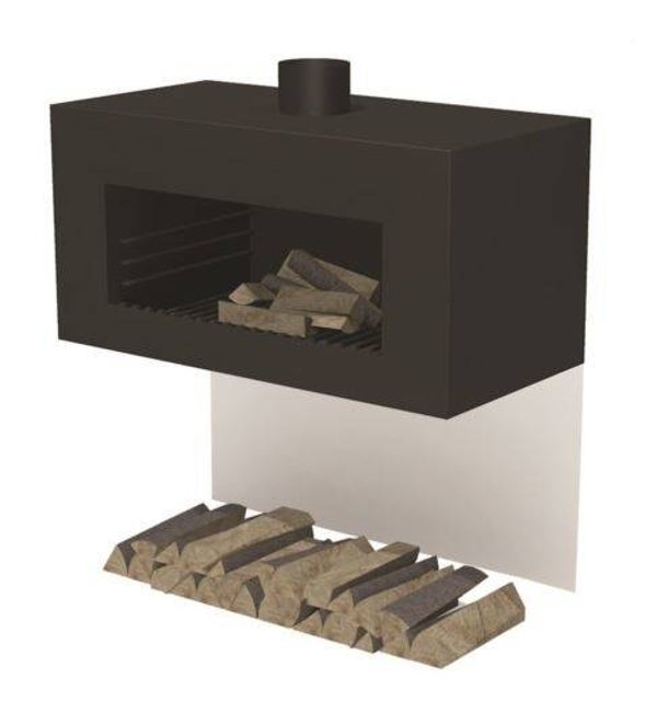 Tuinhaard Forno Enok wandmodel - Antraciet