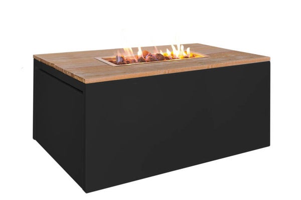 Vuurtafel Easy Fires Rectangle - Zwart