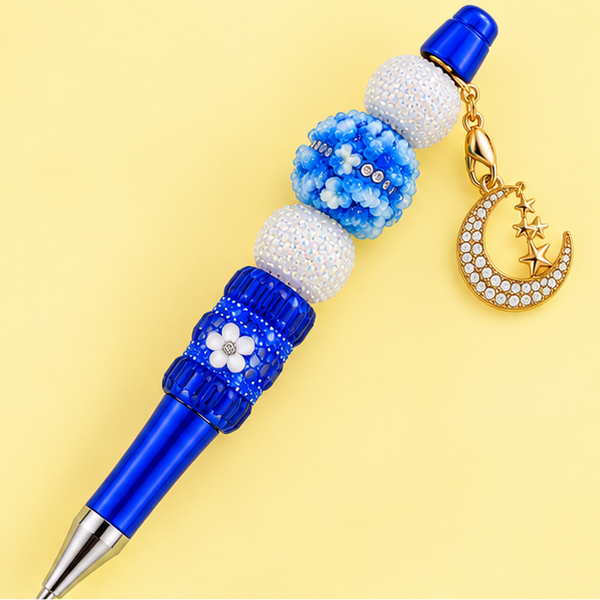 Blue Moon Wishes Beaded Pen