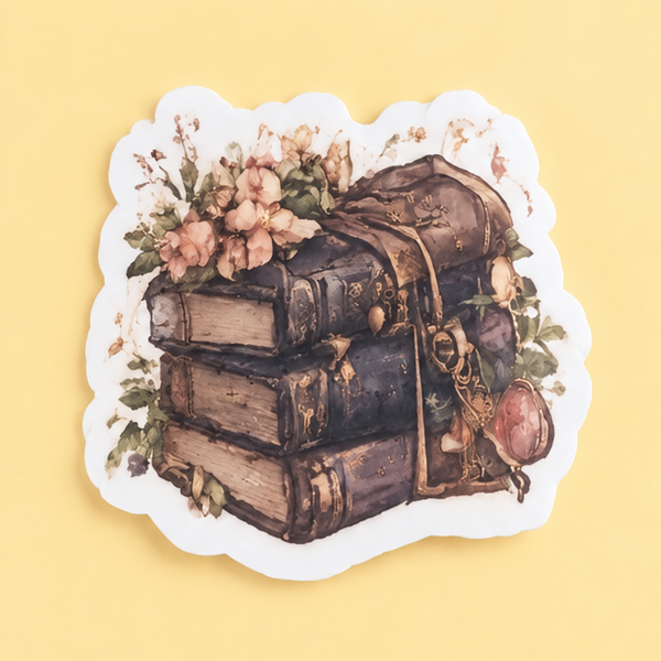 Enchanted Book Stack Sticker