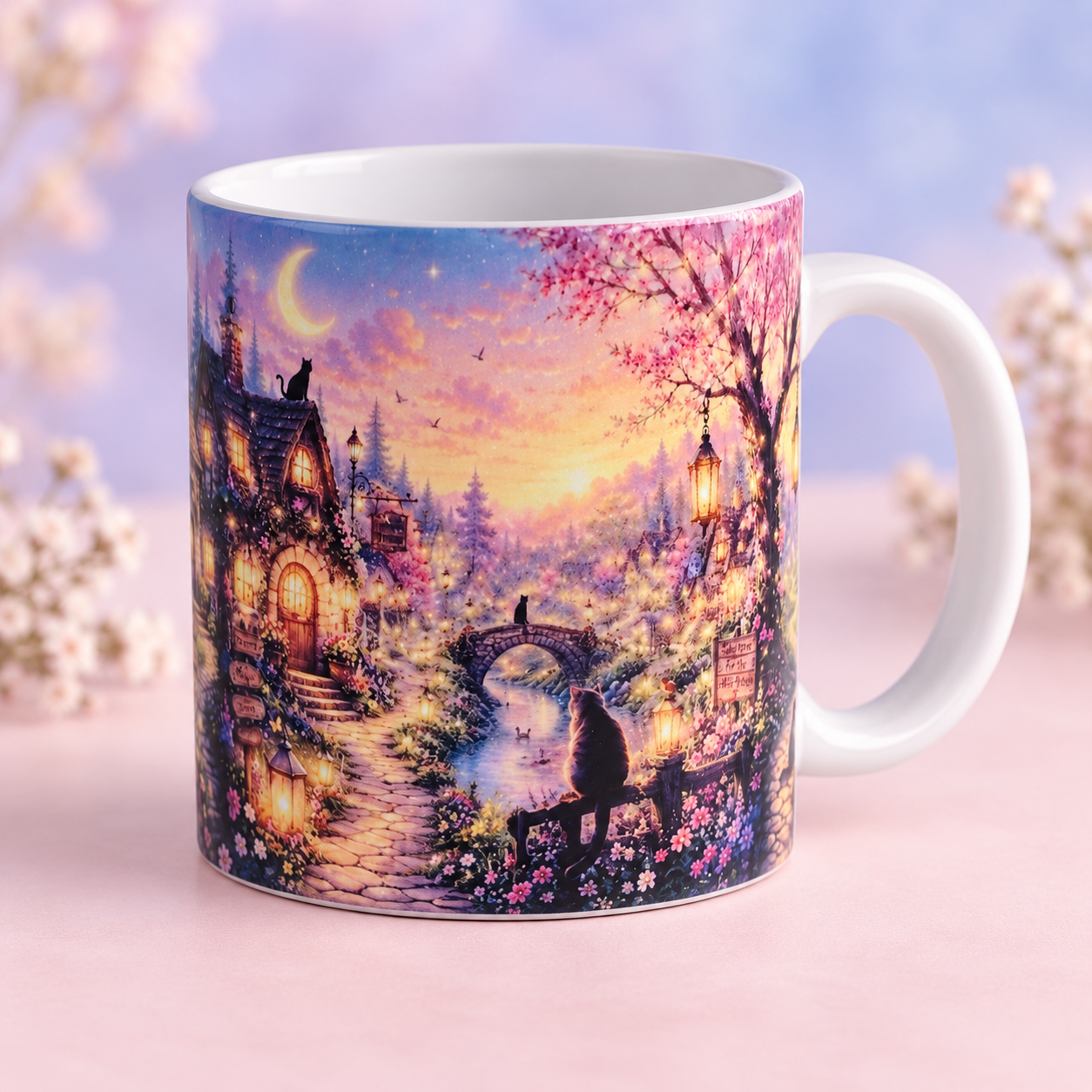 Twilight Cottage Cat Village