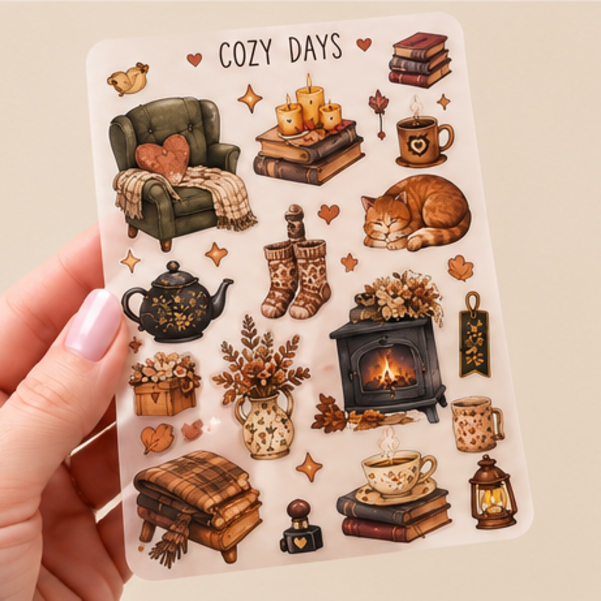 Cozy Days Sticker Sheet