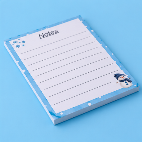 Snowy Little Notes – Christmas Snowman Notepad