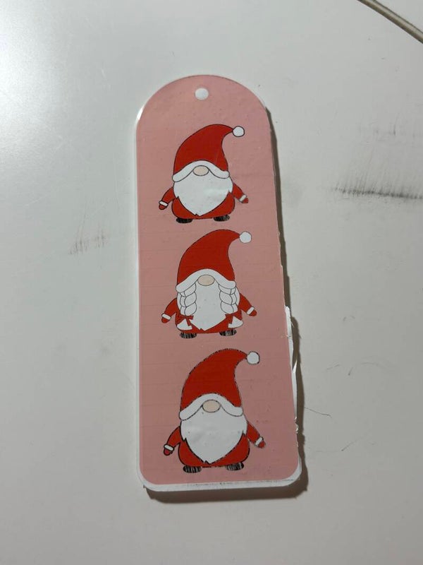 Gnome Christmas bookmark