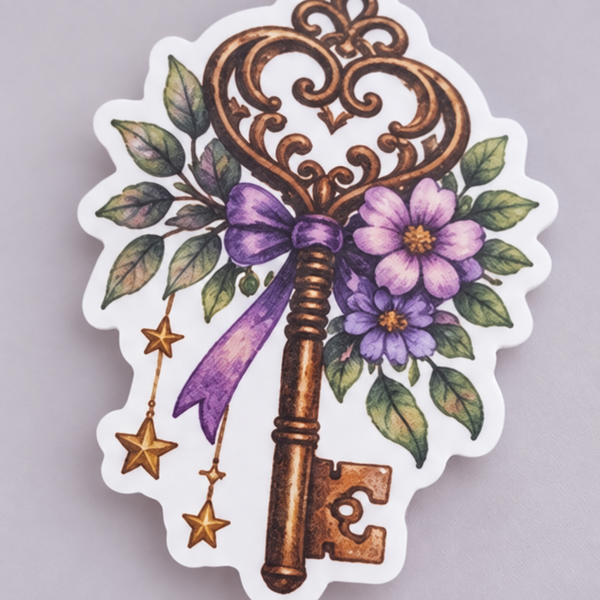 Secret Garden Key Sticker