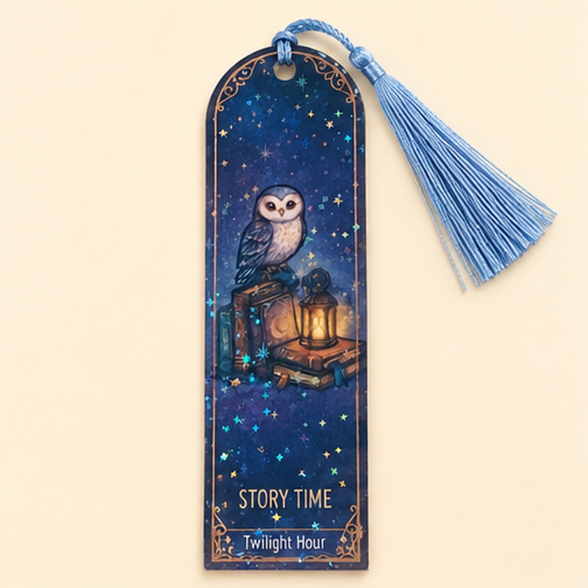 Little Owl’s Library Laterns Acrylic Bookmark 🦉📚