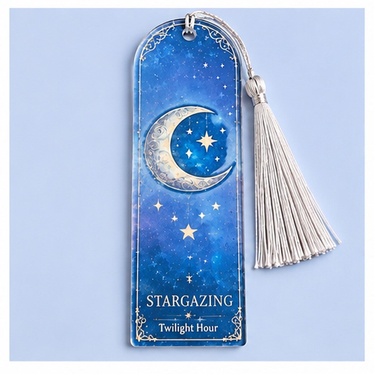 Stargazing Moon Acrylic Bookmark