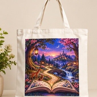 Castle & Woodland Animals Tote