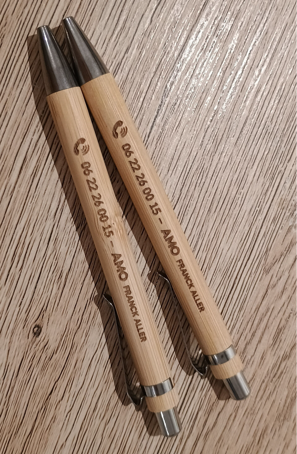 AMO Stylo bille en bambou