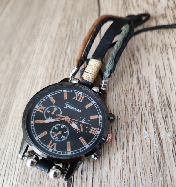 DV PERRIERS DUO MONTRE BRACELET ROCK / BRACELET BOIS