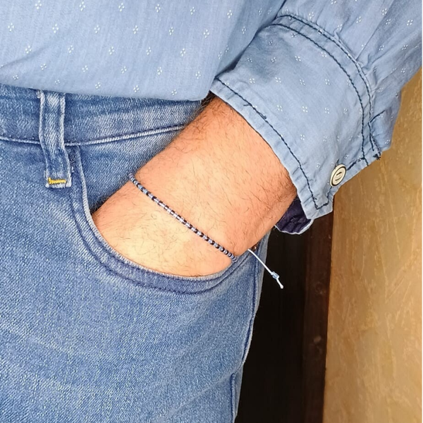 Bracelet AURELIANIS bicolor en perle de riz