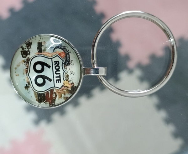 Porte clé route 66 modèle N°3