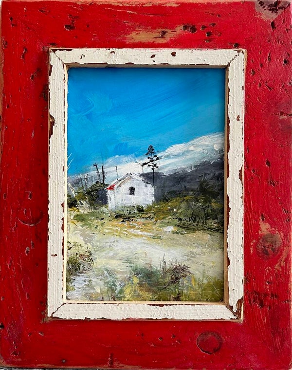 Op de tradouw (ingelijst)