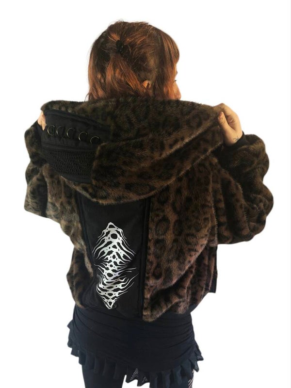Chaqueta Fluffy Leo Brown
