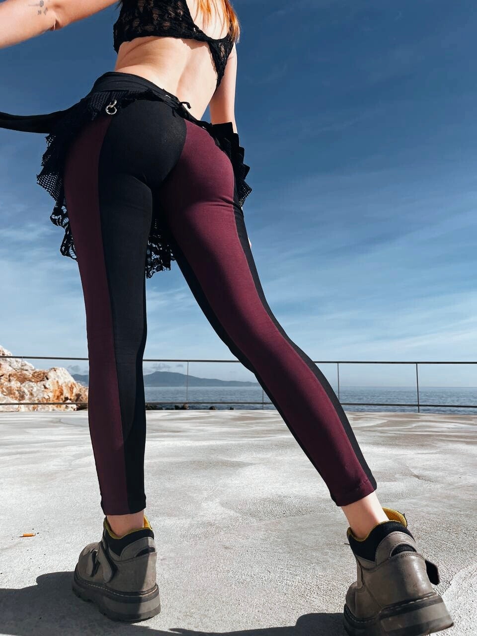 Jinx Leggins Burdeos/black