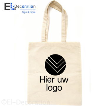 Katoenen tas met bedrukking naar wens | El-Decoration