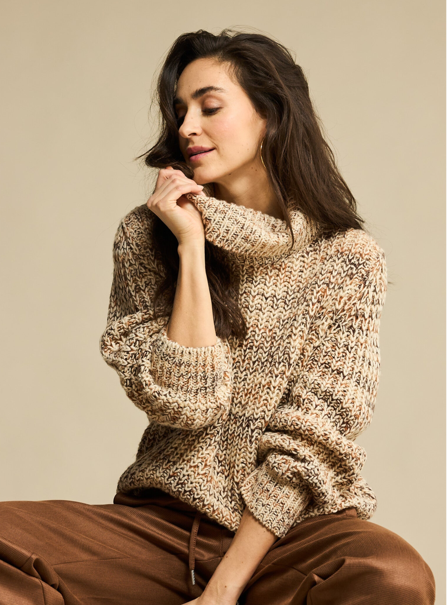 Red Button - Sweater Cocoon Multi