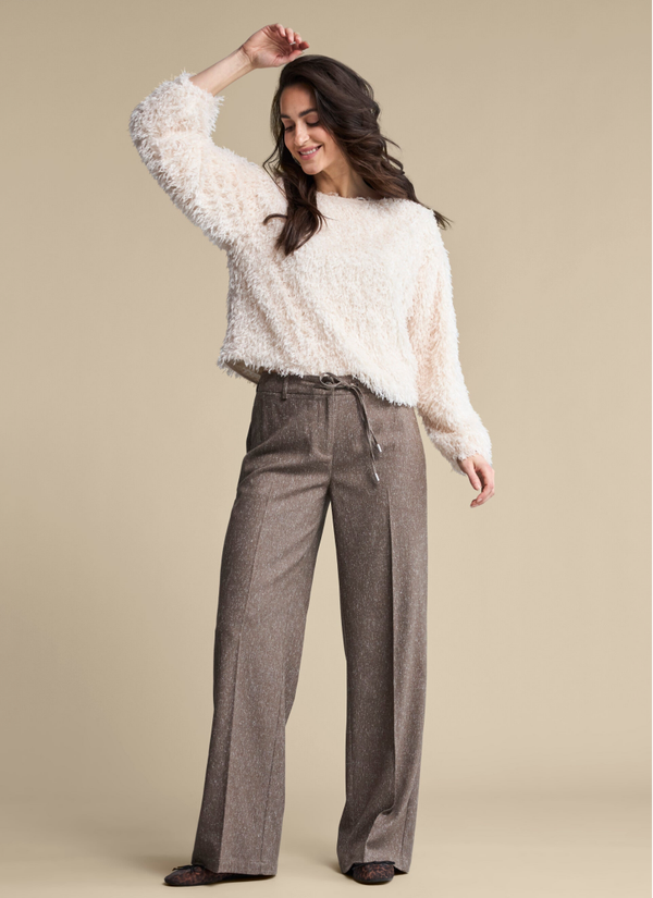 Red Button - Claudette Fancy Tweed Mud