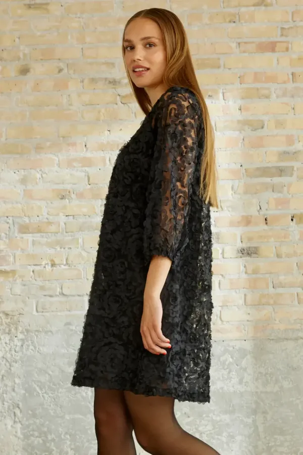 ZE-ZE - Jurk Kanva Zwart