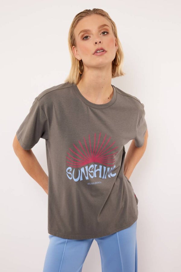 FLURESK - T-shirt Acacia Donker Grijs