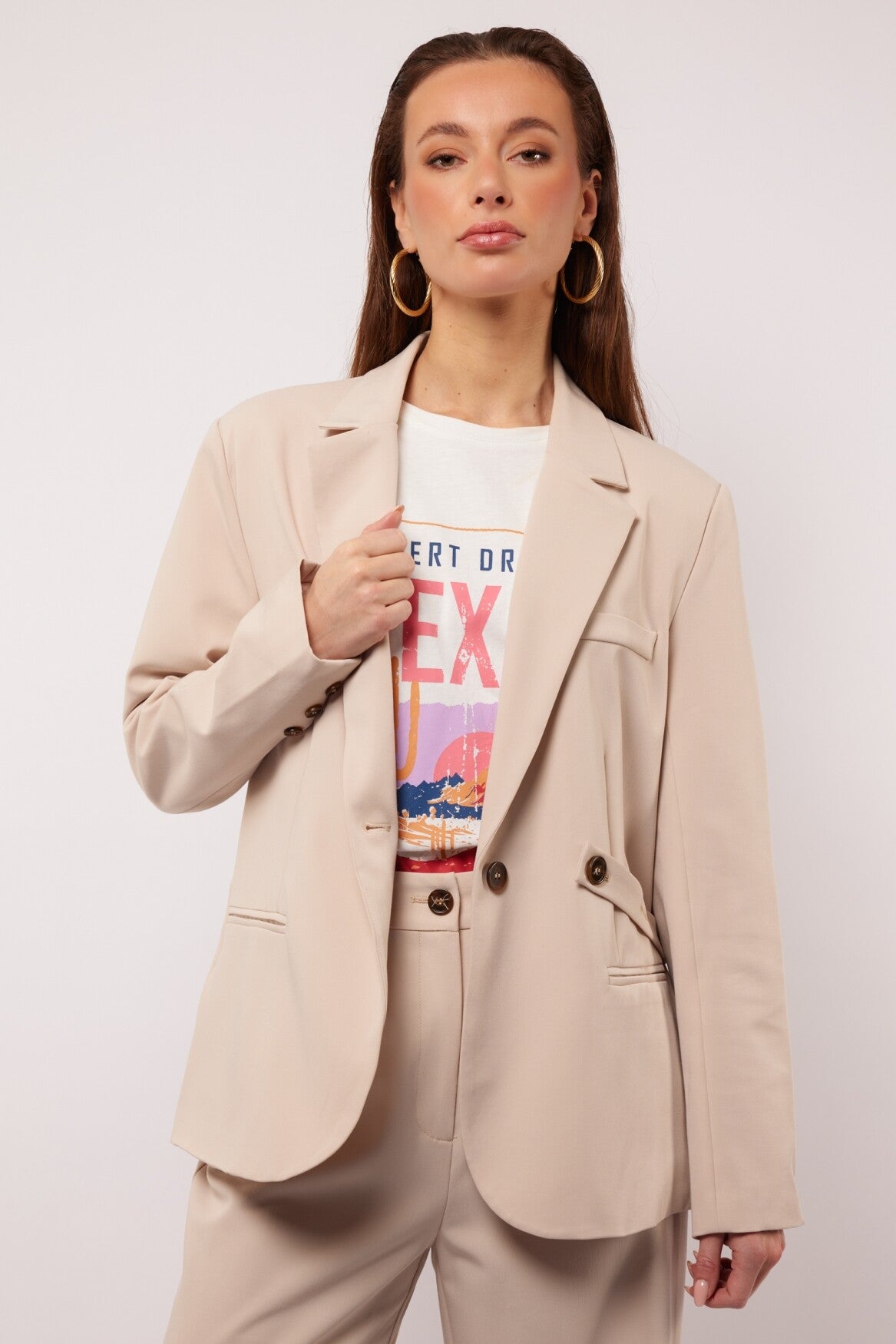 FLURESK - Blazer Merel Zand