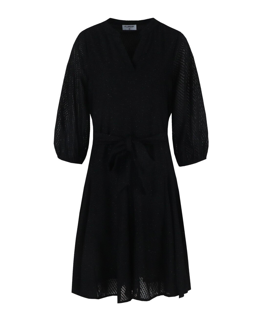 FLURESK - Jurk Milena Zwart