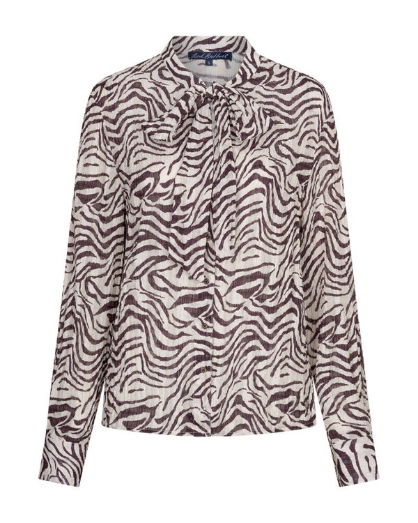 Red Button - Blouse Zebra Burgundy