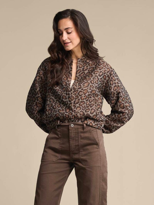 Red Button - Bomber Jacquard Lurex