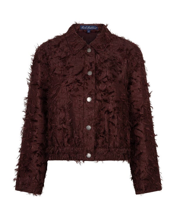 Red Button - Bomber Fringes Burgundy