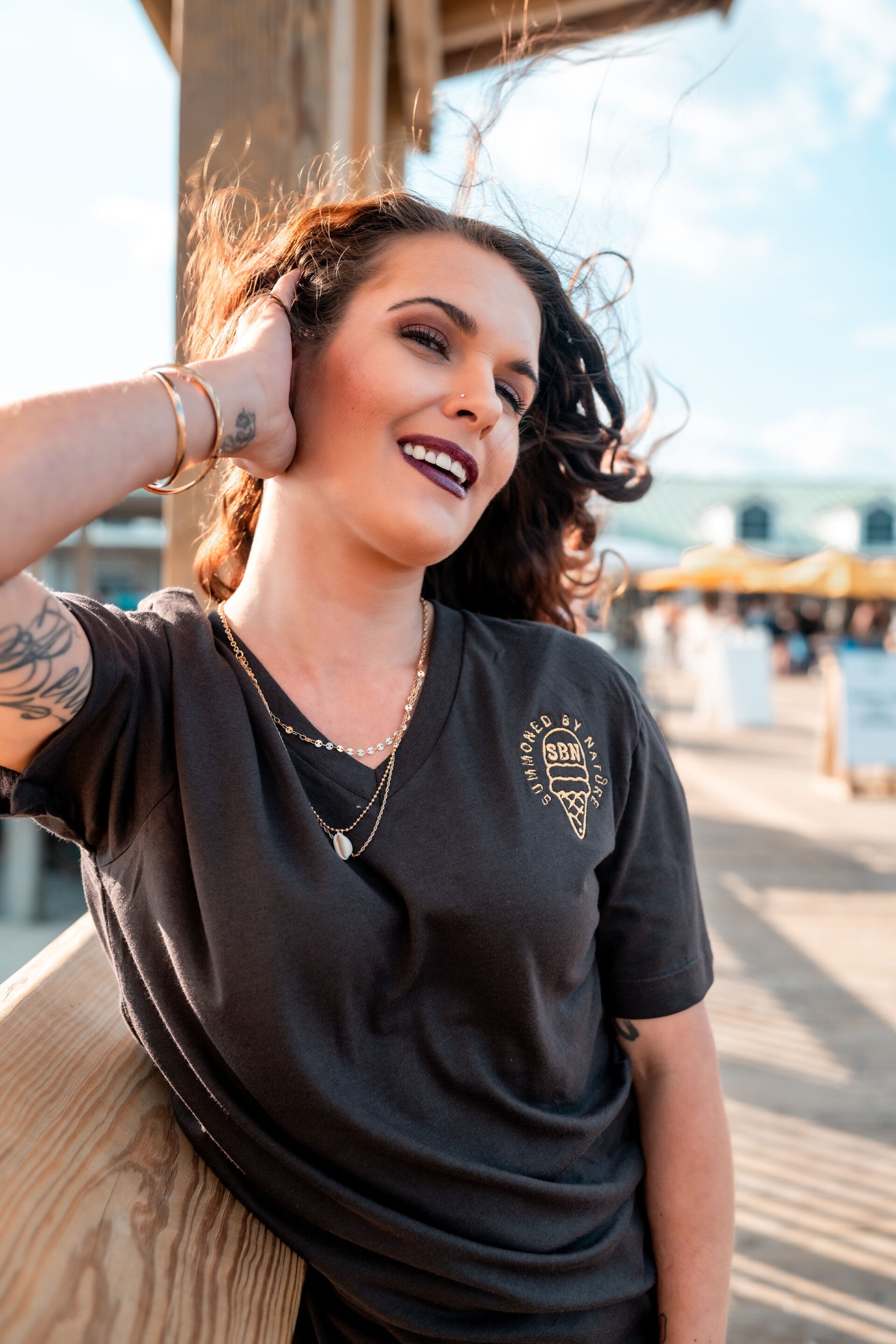 Female SBN Ice cream shirt- Chocolate