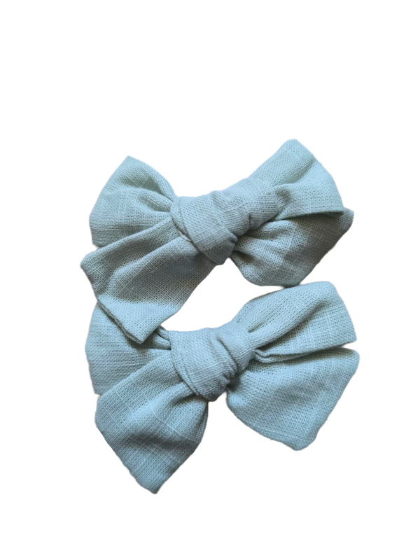 Set van 2 mintgroene strikjes