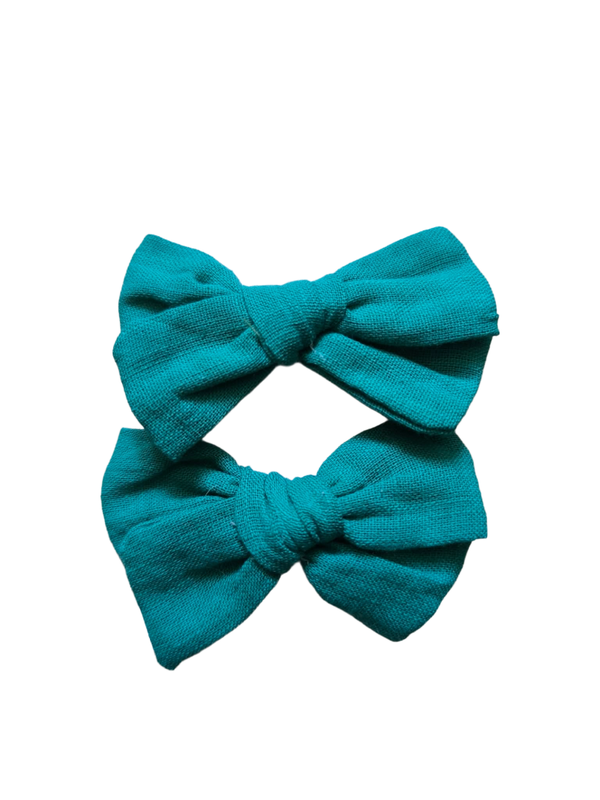 Set van 2 turquoise strikje