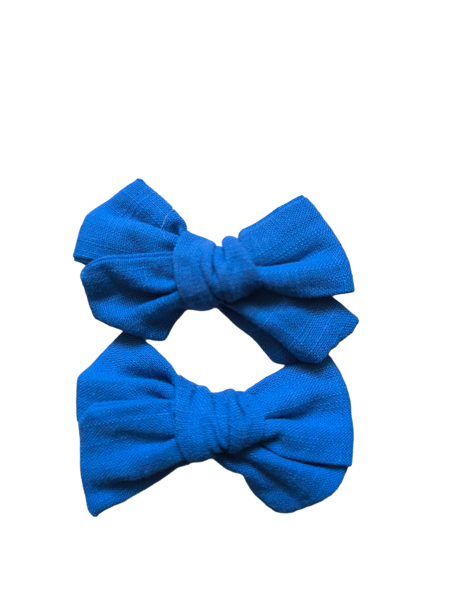 Set van 2 blauwe strikjes