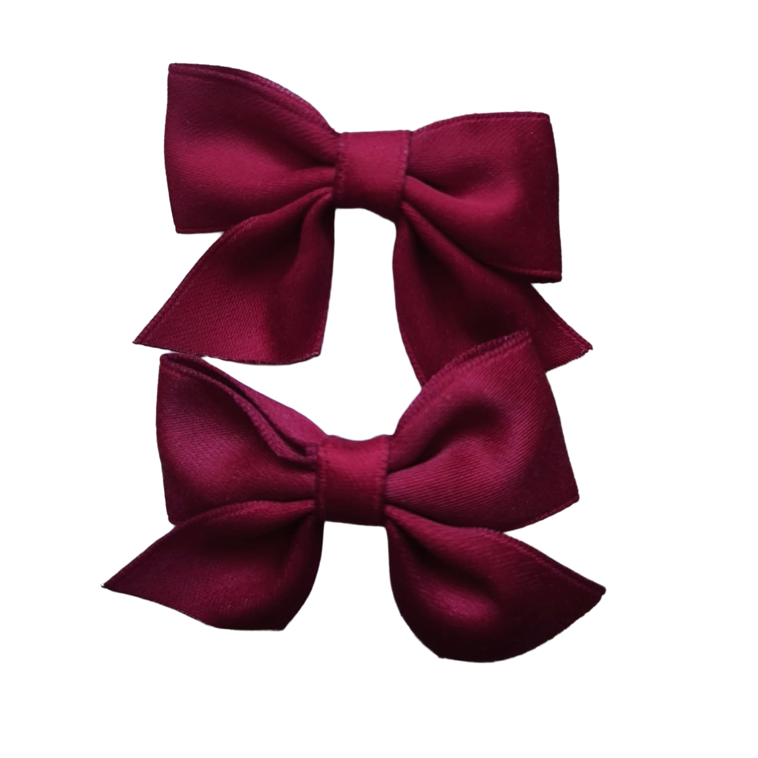 Set van 2 bordeaux strikjes