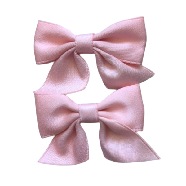 Set van 2 roze haarstrikjes
