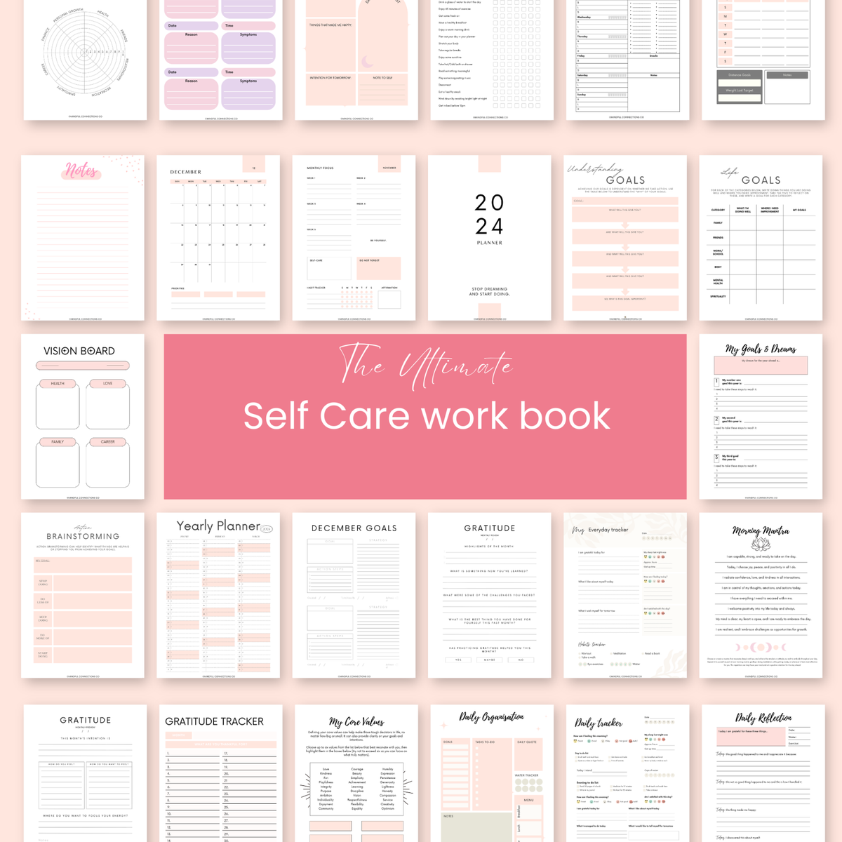 The Ultimate Self Care Planner | Mindful Connections Co