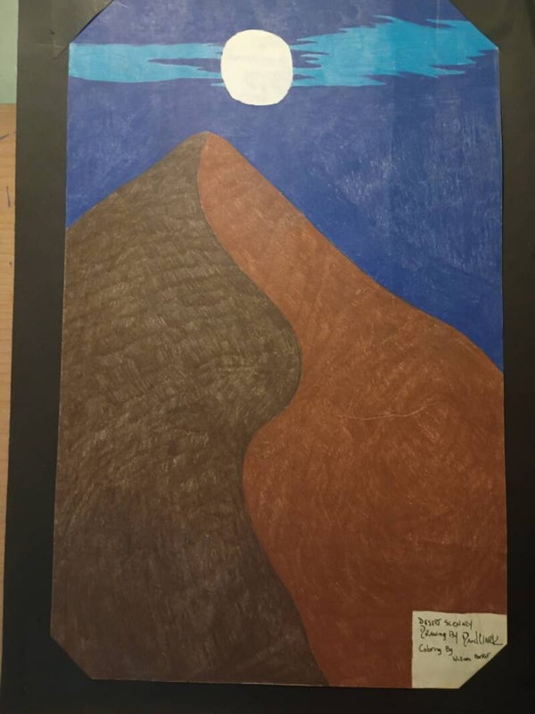 night time sand dune