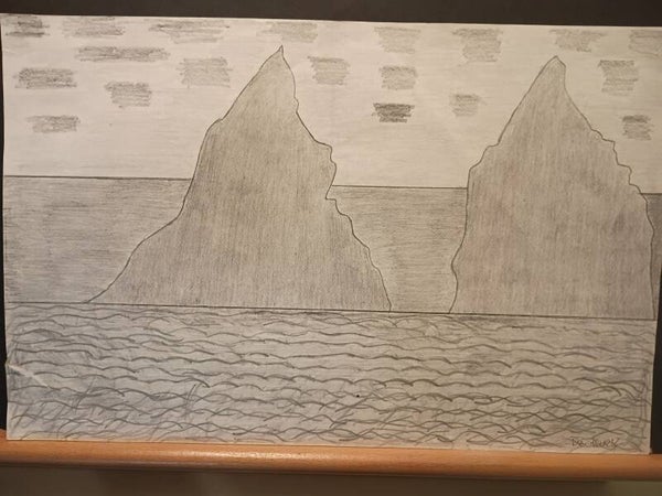 jagged rocks in the ocean