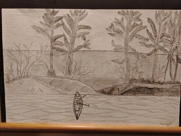 sailing through the creek